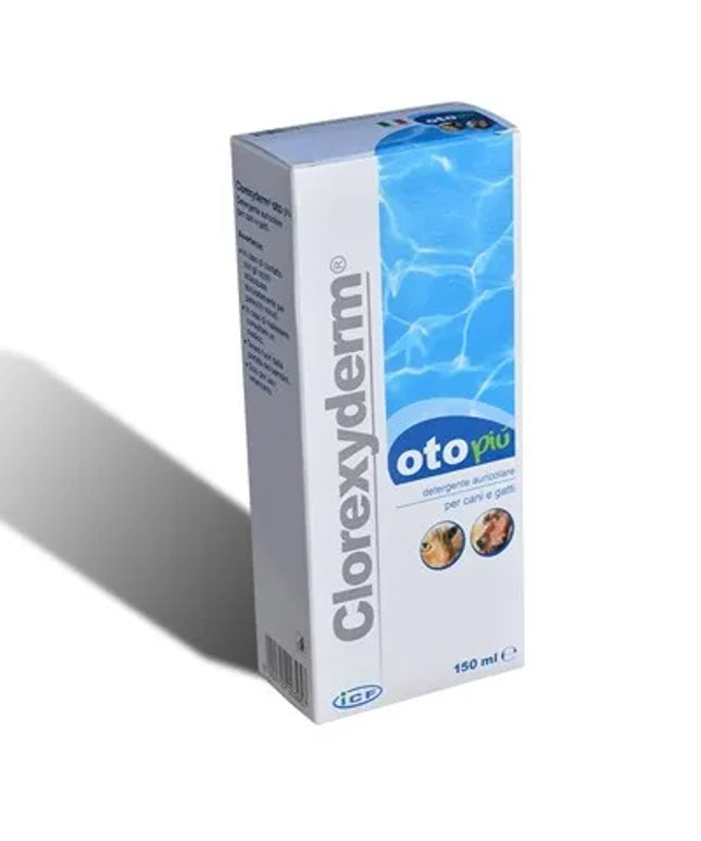 Geulincx Clorexyderm Oto Piu 150 ml ausų priežiūros priemonė ICF