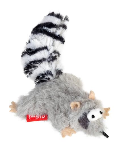 GiGwi žaislas katėms meškėnas su katžole, minkštas, dirbtinis kailis, tekstilė, 8 cm