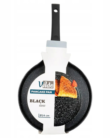 GRANITINĖ blynų, paplotėlių ir omletų keptuvė VILDE, žema, lygi, 24 cm