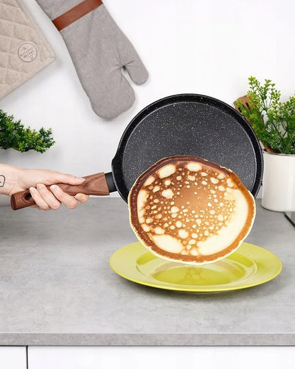 GRANITINĖ blynų, paplotėlių ir omletų keptuvė, žema, plokščia 26 cm, VILDE