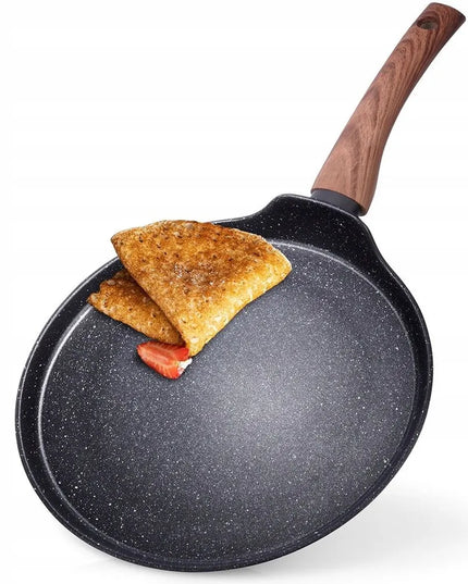 GRANITINĖ blynų, paplotėlių ir omletų keptuvė, žema, plokščia 26 cm, VILDE