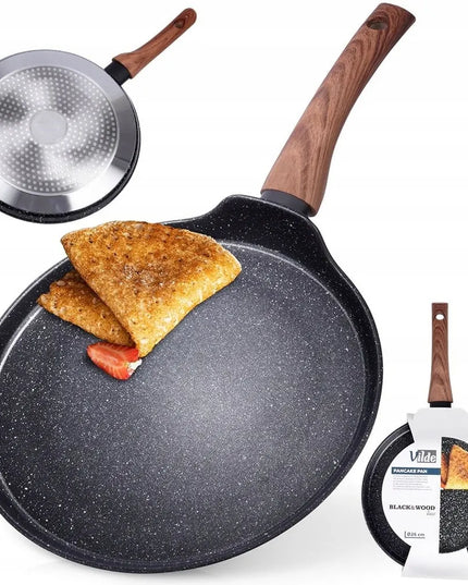 GRANITINĖ blynų, paplotėlių ir omletų keptuvė, žema, plokščia 26 cm, VILDE