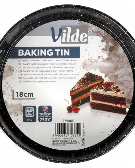 Granitinė kepimo forma tortams su išimamu dugnu 18 cm