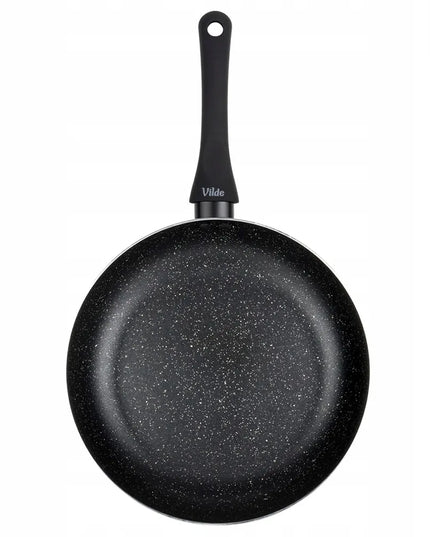 GRANITINĖ keptuvė 26 cm, marmurinė, tradicinė, tinka dujinėms ir indukcinėms viryklėms
