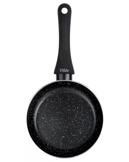 GRANITINĖ keptuvė kepimui ir troškinimui BLACK LINE 16 cm, skirta dujoms ir indukcijai