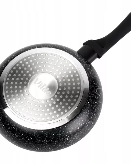 Granitinė keptuvė kepimui ir troškinimui Vilde Black Line, 20 cm, tinka indukcijai