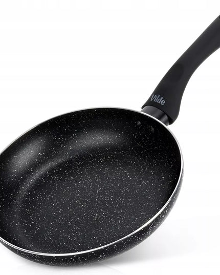Granitinė keptuvė kepimui ir troškinimui Vilde Black Line, 20 cm, tinka indukcijai