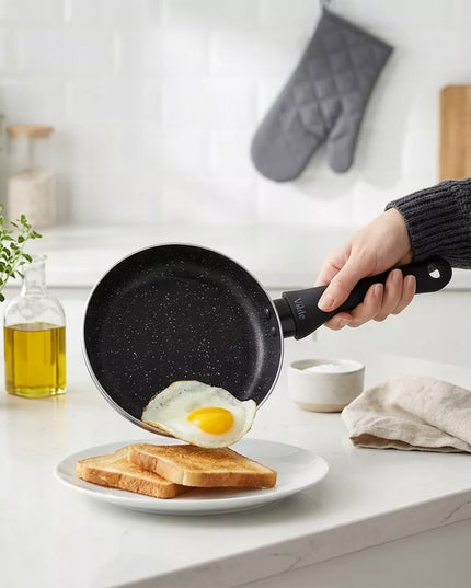 Granitinė keptuvė kepimui ir troškinimui Vilde Black Line, 20 cm, tinka indukcijai