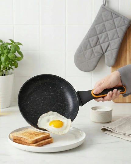 GRANITINĖ keptuvė kepimui ir troškinimui VILDE TERRUNA 24 cm dujinei ir indukcinei viryklei