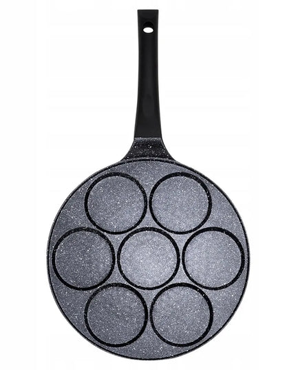 Granitinė keptuvė kiaušiniams ir blynams 7 ertmių BLACK LINE 26 cm / Vilde