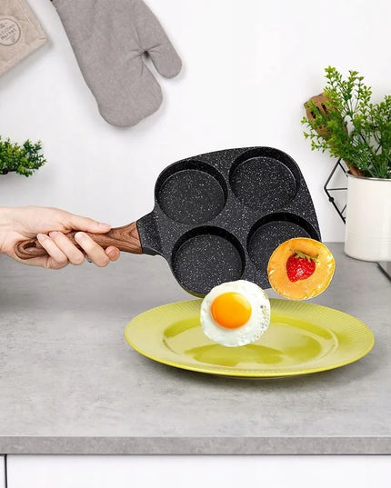 Granitinė keptuvė kiaušiniams ir blynams Vilde Black&Wood