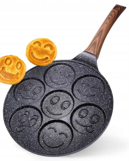GRANITINĖ keptuvė kiaušiniams, sklindžiams ir blynams Vilde Black&Wood