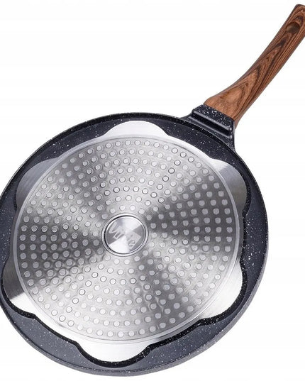 GRANITINĖ keptuvė kiaušiniams, sklindžiams ir blynams Vilde Black&Wood