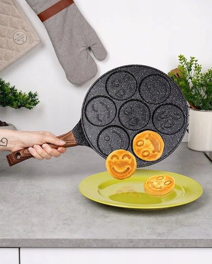 GRANITINĖ keptuvė kiaušiniams, sklindžiams ir blynams Vilde Black&Wood
