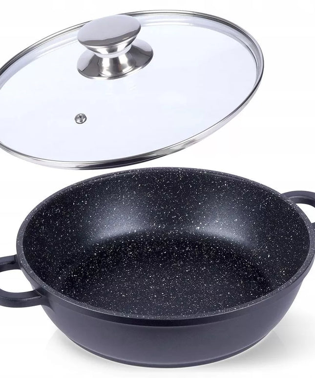 GRANITINĖ keptuvė ORION GRANDE 24 cm, skirta kepimui, troškinimui ir orkaitei