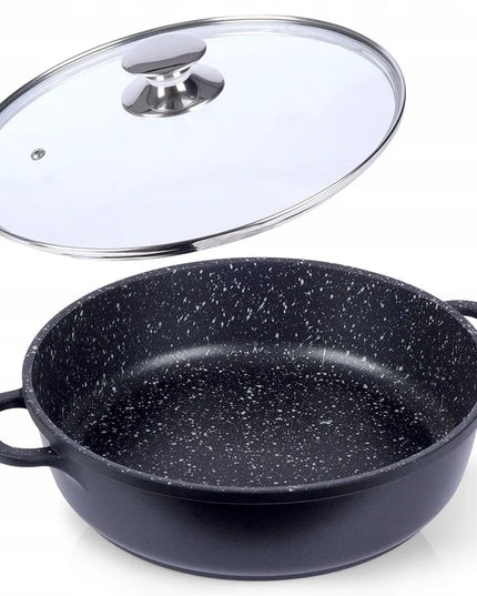 Granitinė keptuvė ORION GRANDE 28 cm su dangčiu