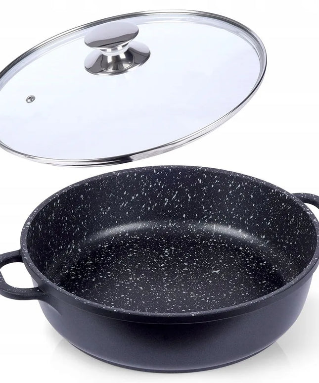 Granitinė keptuvė ORION GRANDE 28 cm su dangčiu