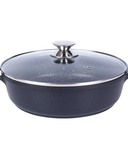 Granitinė keptuvė ORION GRANDE 28 cm su dangčiu