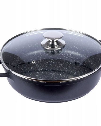 Granitinė keptuvė ORION GRANDE 28 cm su dangčiu