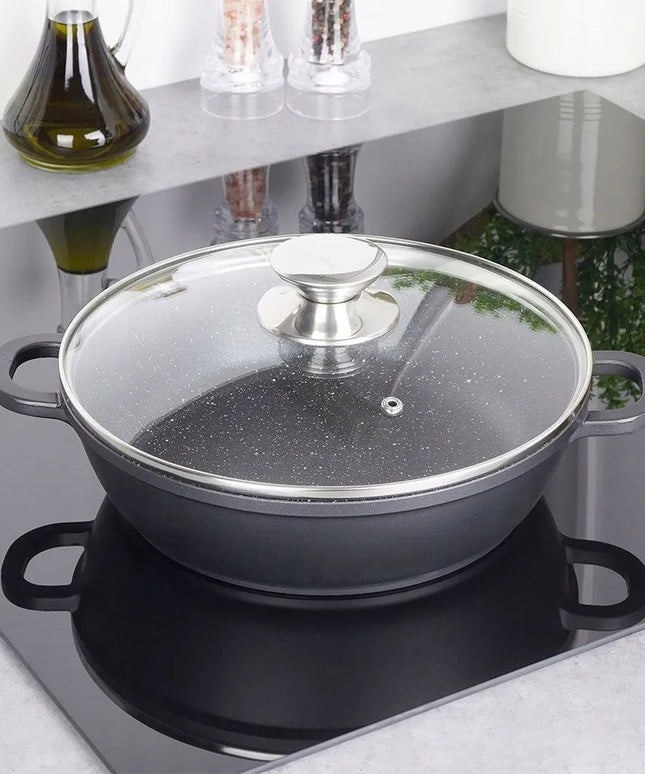 GRANITINĖ keptuvė-puodas kepimui ir troškinimui ORION GRANDE 24cm