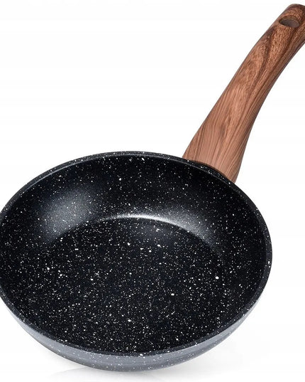 Granitinė keptuvė VILDE 16 cm, skirta kepimui ir troškinimui, dujinėms ir indukcinėms viryklėms