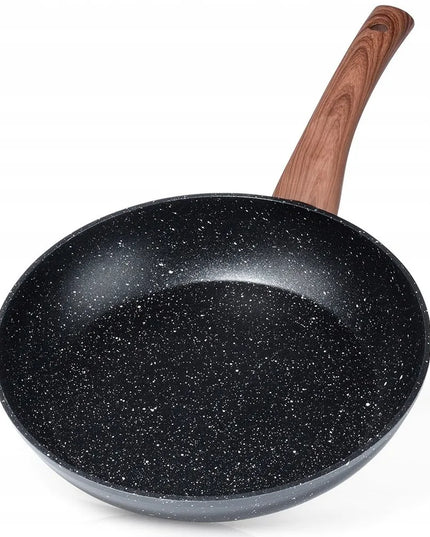 GRANITINĖ keptuvė VILDE 24 cm kepimui ir troškinimui, skirta dujinėms ir indukcinėms viryklėms