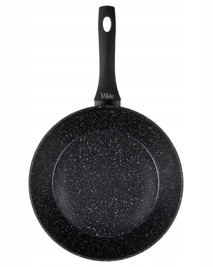 Granitinė keptuvė VILDE 28 cm, skirta kepimui ir troškinimui ant dujų bei indukcijos