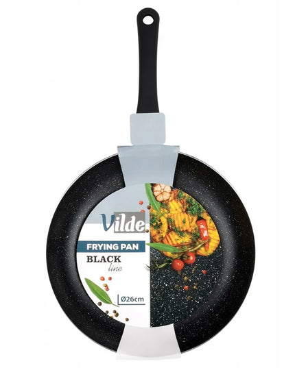 Granitinė keptuvė Vilde Black Line 26 cm universali dujinėms ir indukcinėms viryklėms