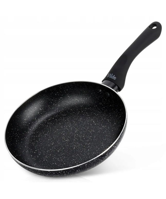 GRANITINĖ marmurinė tradicinė keptuvė dujinėms ir indukcinėms viryklėms 20 cm