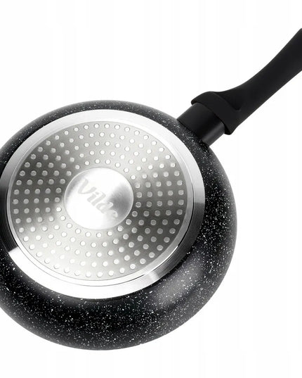 GRANITINĖ marmurinė tradicinė keptuvė dujinėms ir indukcinėms viryklėms 20 cm