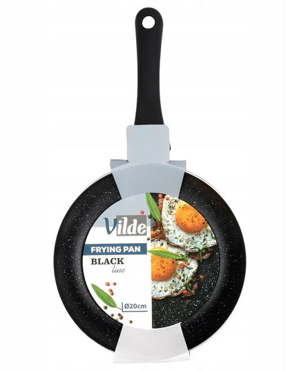 GRANITINĖ marmurinė tradicinė keptuvė dujinėms ir indukcinėms viryklėms 20 cm