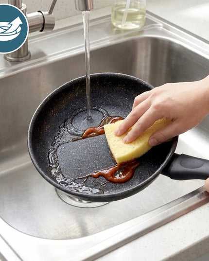 GRANITINĖ nepridegančioji keptuvė kepimui ir troškinimui BASIC LINE 16 cm