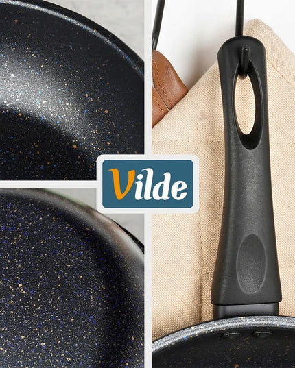 GRANITINĖ nepridegančioji keptuvė, skirta dujinėms ir elektrinėms viryklėms 24 cm
