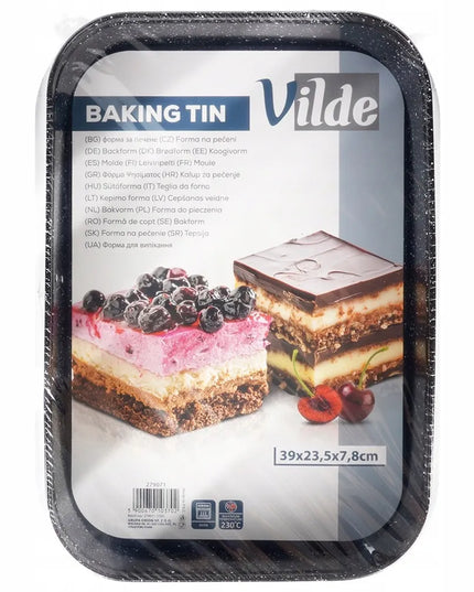 Granitinė stačiakampė kepimo forma Vilde su nuimamu dugnu