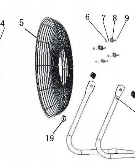 Grindinis ventiliatorius - cirkuliatorius Blow 70W, 3 greičiai, 30 cm, juodas