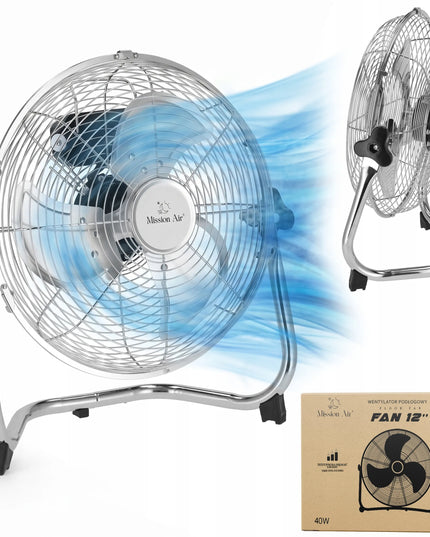 GRINDINIS VENTILIATORIUS didelis cirkuliatorius GALINGAS pramoninis ventiliatorius FAN 12" 30CM