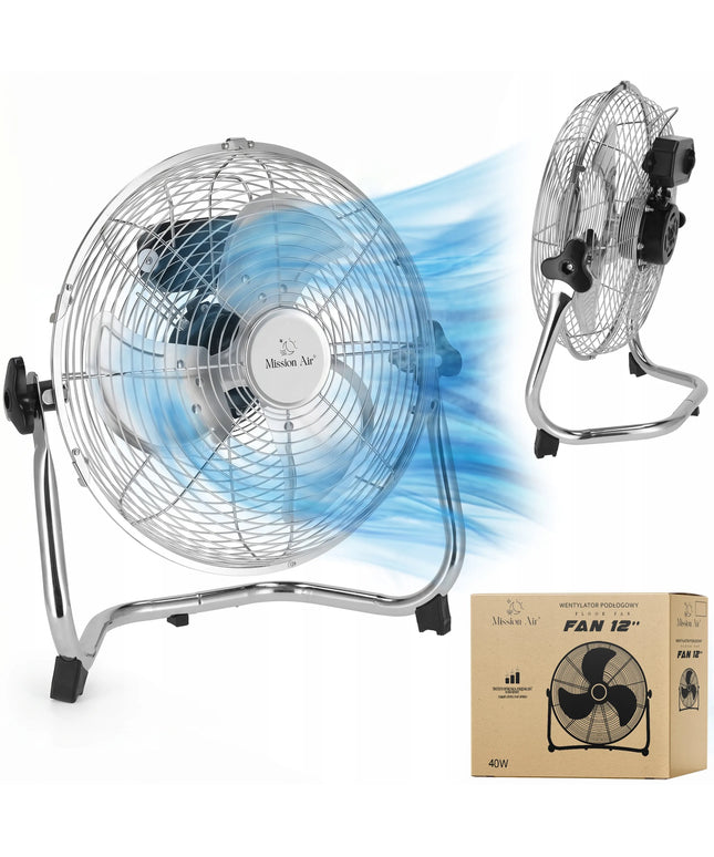 GRINDINIS VENTILIATORIUS didelis cirkuliatorius GALINGAS pramoninis ventiliatorius FAN 12" 30CM