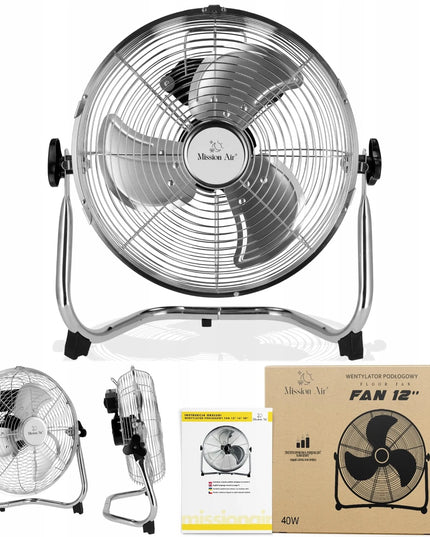 GRINDINIS VENTILIATORIUS didelis cirkuliatorius GALINGAS pramoninis ventiliatorius FAN 12" 30CM