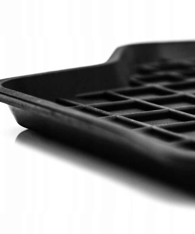 Guminiai kilimėliai VW Passat B6 B7 CC Tiguan I Motohobby su borteliais ir fiksatoriais, komplektas 4 vnt