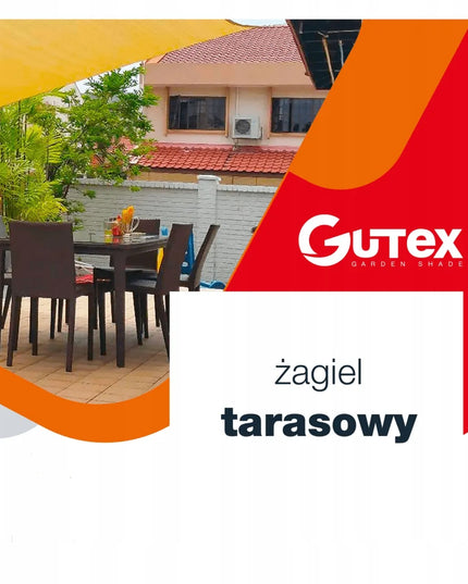 Gutex HDPE terasos burė 3x3m, smėlio spalvos, šešėliavimo tinklas 170g/m²