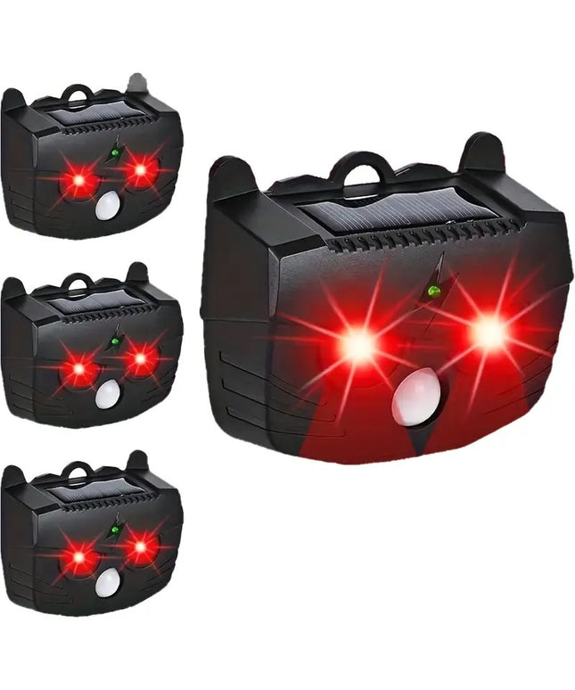 Gyvūnų atbaidymo prietaisas su garso bangų technologija, saulės energija maitinamas laukinių gyvūnų, kačių, šunų, voverių, skunksų ir paukščių atbaidymui JKUOO – apsauga sodui, ūkiui ir kiemui