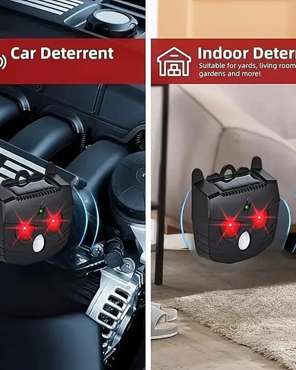 Gyvūnų atbaidymo prietaisas su garso bangų technologija, saulės energija maitinamas laukinių gyvūnų, kačių, šunų, voverių, skunksų ir paukščių atbaidymui JKUOO – apsauga sodui, ūkiui ir kiemui