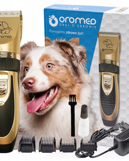 Gyvūnų kirpimo mašinėlė OROMED ORO-PET CLIPPER GOLD rinkinys