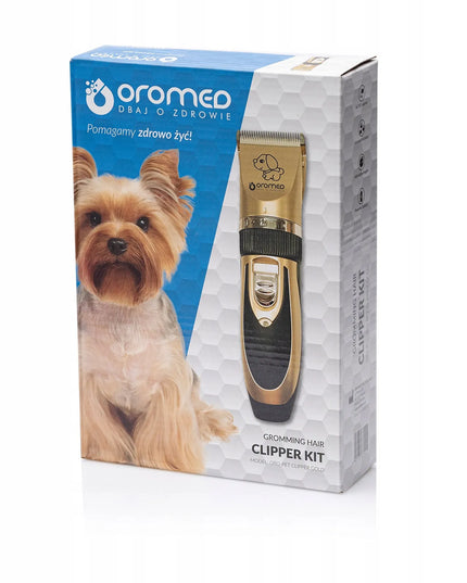 Gyvūnų kirpimo mašinėlė OROMED ORO-PET CLIPPER GOLD rinkinys