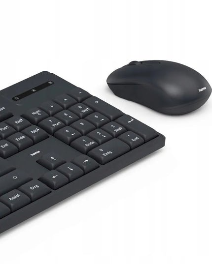 HAMA belaidė klaviatūra ir pelė WKM-100, juoda
