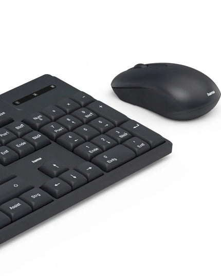 HAMA belaidė klaviatūra ir pelė WKM-100, juoda