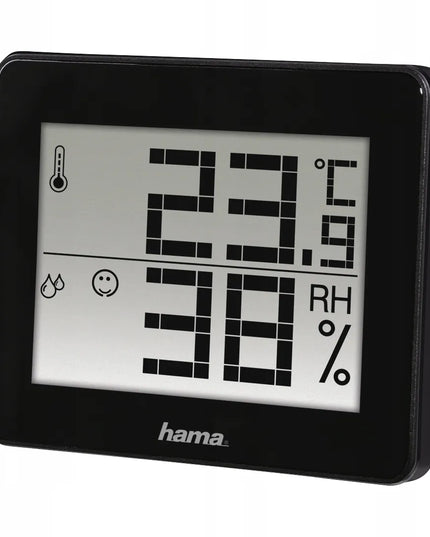 Hama TH-130 termometras/higrometras, juodas