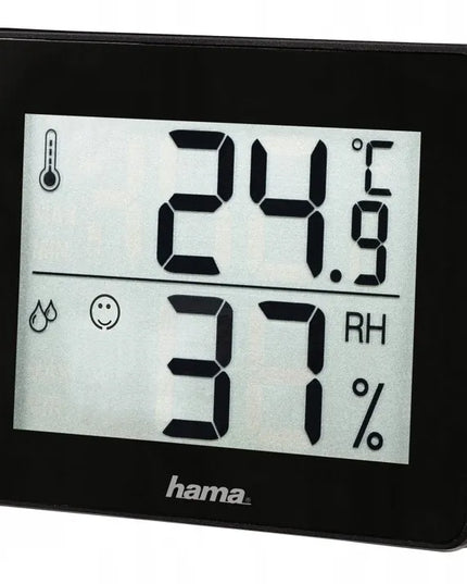 Hama TH-130 termometras/higrometras, juodas