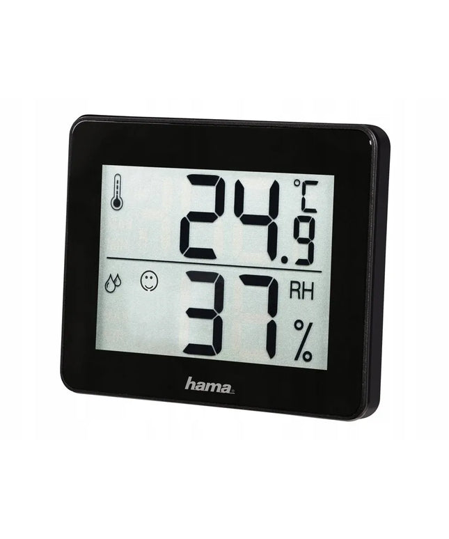 Hama TH-130 termometras/higrometras, juodas