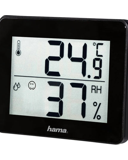 Hama TH-130 termometras/higrometras, juodas